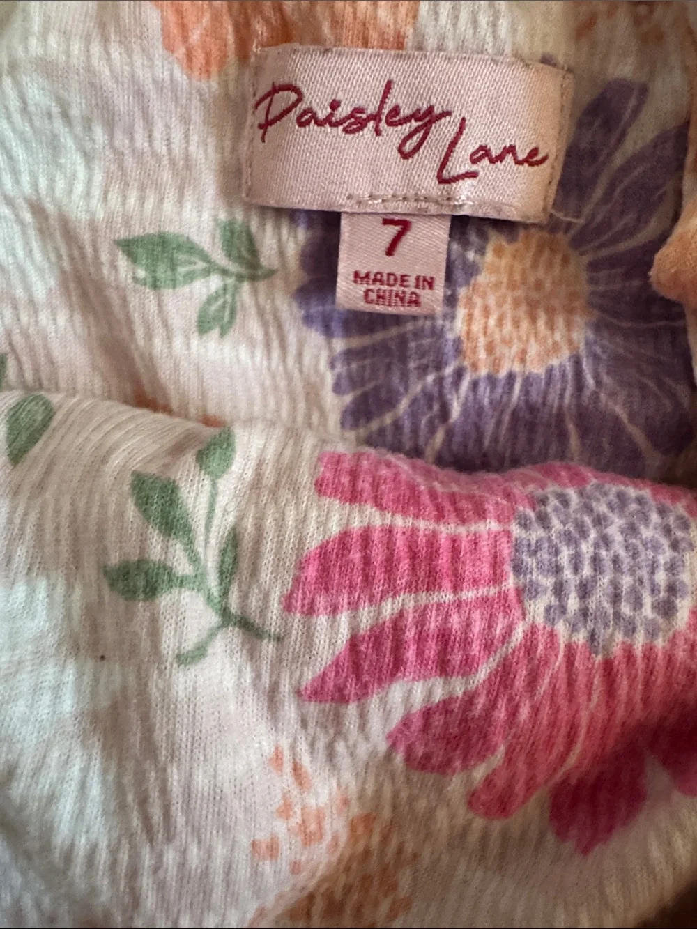Girls Floral Smocked Jumpsuit - Pink & Purple Floral
